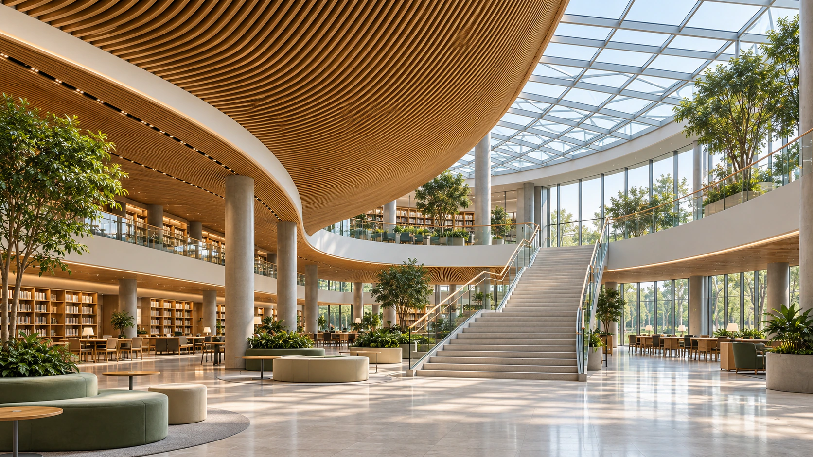 Panoramic atrium