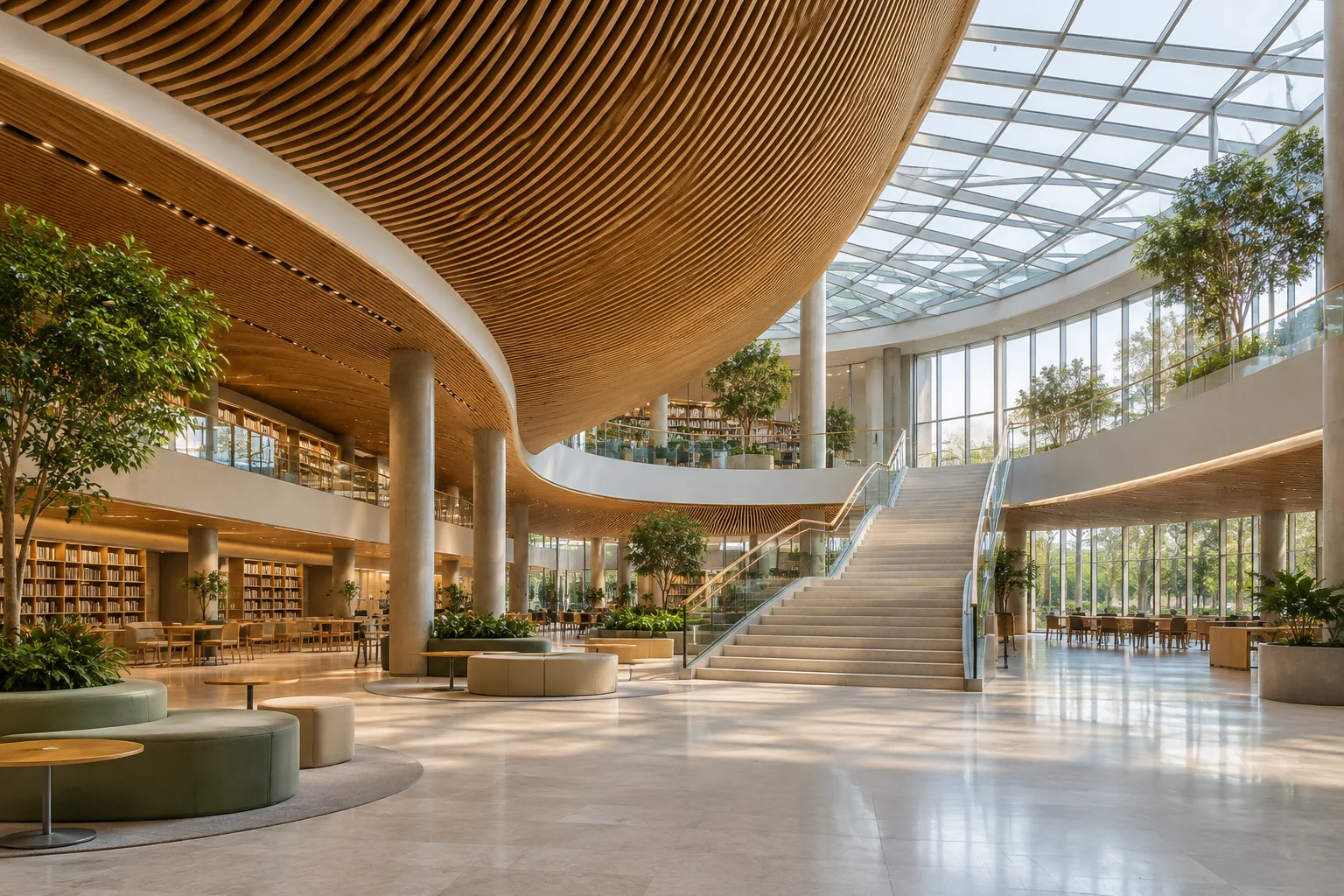 An open architectural atrium
